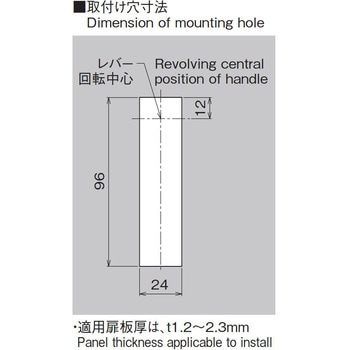 防水平面スイングハンドル ホシモト