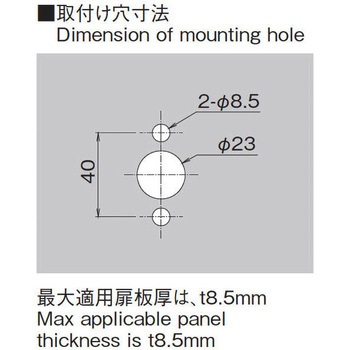 二重ロックL型防水ハンドル ホシモト