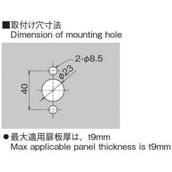 防水丸形ロックハンドル ホシモト