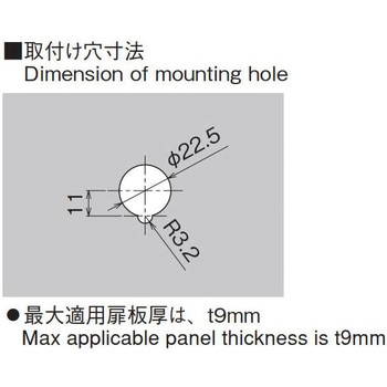 防水丸形ロックハンドル ホシモト