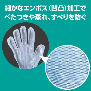 大人用ビニール手袋 水色 100枚/箱入 アーテック(学校教材・教育玩具)