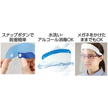 カラーフェイスシールド(脱着タイプ) アーテック(学校教材・教育玩具)
