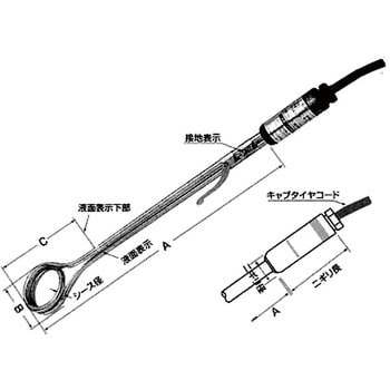 SNH210 【水加熱用】SUS投込型パイプヒーター(単相B2型) 坂口電熱 容量1000W - 【通販モノタロウ】