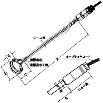 ONH220 【油加熱用】投込型パイプヒーター(単相B2-C型) 1本 坂口電熱