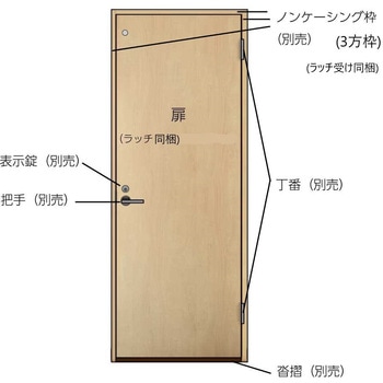 セルフィールラインⅢ内装ドア トイレドア 扉のみ 左右共通 TOSTEM(LIXIL)