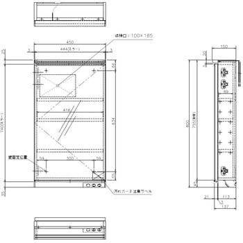 MML450N デザイン洗面 木製1面鏡(LED照明) 1台 アサヒ衛陶 【通販