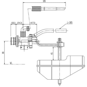 TF-C180BU-20 ボールタップ 1個 LIXIL(INAX) 【通販サイトMonotaRO】