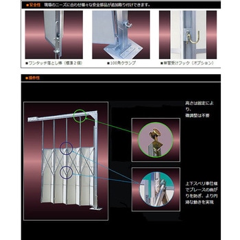 門型パネルゲート 上部メッシュパネル(柱付き・基礎打ちタイプ) ゲート