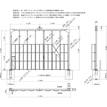 門型パネルゲート 全面パネル(柱付き・基礎打ちタイプ) ゲート工業