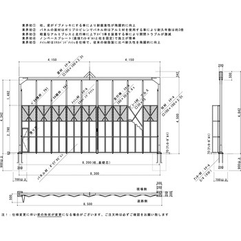 門型パネルゲート 上部メッシュパネル(柱付き・基礎打ちタイプ) ゲート工業