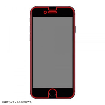 iPhone SE(第2世代)/8/7/6s/6 フィルム 光沢 フル 衝撃吸収 BLC レイ・アウト
