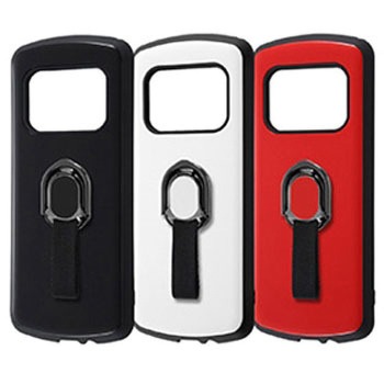 AQUOS R6 耐衝撃 ProCa + TailRing/ブラック レイ・アウト