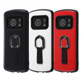 AQUOS R6 耐衝撃 ProCa + TailRing/ブラック レイ・アウト