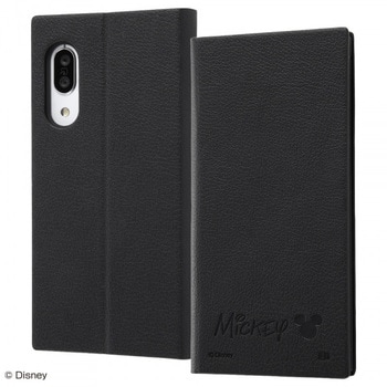 AQUOS sense3/lite/basic/S7 耐衝撃 手帳レザー /ミッキー レイ・アウト