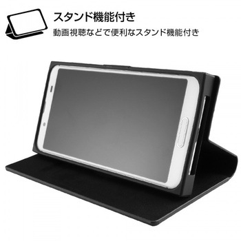 AQUOS sense3/lite/basic/S7 耐衝撃 手帳レザー /ミッキー レイ・アウト