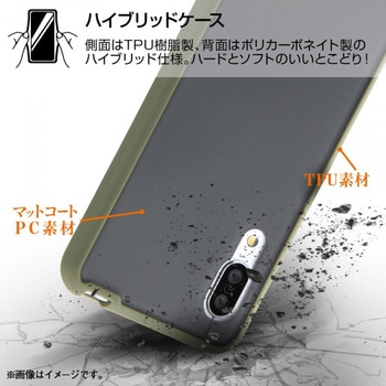 AQUOS sense3/lite/basic/S7 耐衝撃マットHV BABY SKIN/レッド レイ・アウト