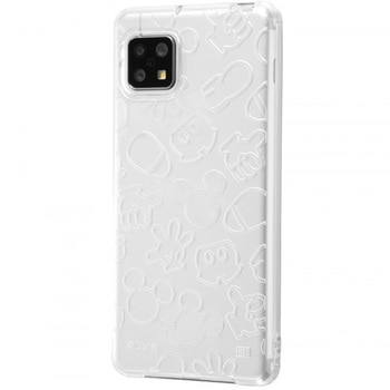 AQUOS sense4/lite/basic/sense5G ディズニー/TPU キラキラ/ミッキー レイ・アウト