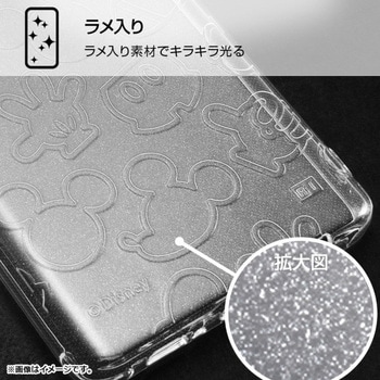 AQUOS sense4/lite/basic/sense5G ディズニー/TPU キラキラ/ミッキー レイ・アウト
