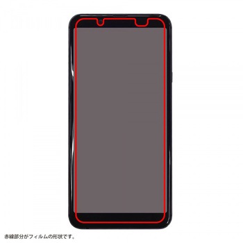 AQUOSsense3basic/Android One S7 フィルム 指紋 反射防止 レイ・アウト