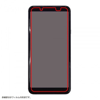 AQUOSsense3basic/Android One S7 フィルム 指紋 反射防止 レイ・アウト