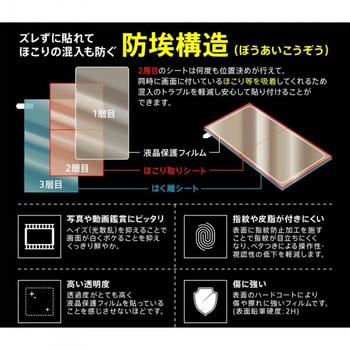AQUOSsense3basic/Android One S7 フィルム 指紋防止 光沢 - レイ・アウト