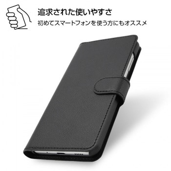 Galaxy A21/A20 手帳 シンプル マグネット/レッド レイ・アウト