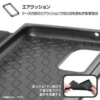 Galaxy A51 5G 耐衝撃 手帳 TETRA サイドマグネット/レッド レイ・アウト