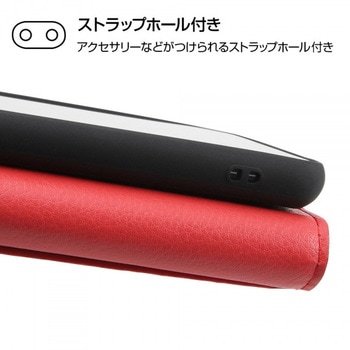 Galaxy A52 耐衝撃 手帳 マグネット/レッド レイ・アウト