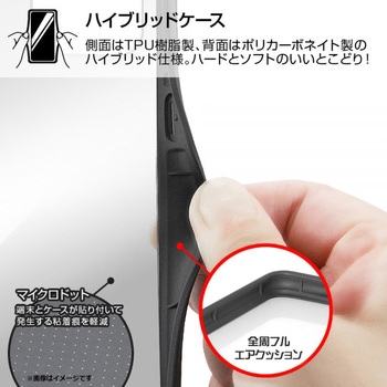 Galaxy A52 耐衝撃ハイブリッド Puffull/クリア/ベージュ レイ・アウト