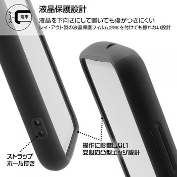 Galaxy A52 耐衝撃ハイブリッド Puffull/クリア/ベージュ レイ・アウト