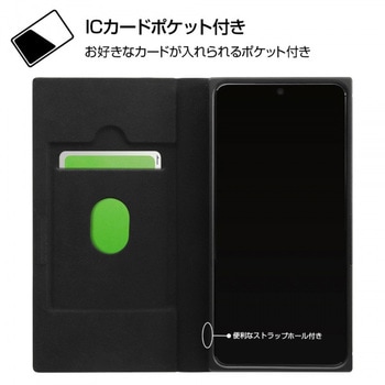 Galaxy S21 5G 耐衝撃 手帳 TETRA サイドマグネット/ブラック レイ・アウト