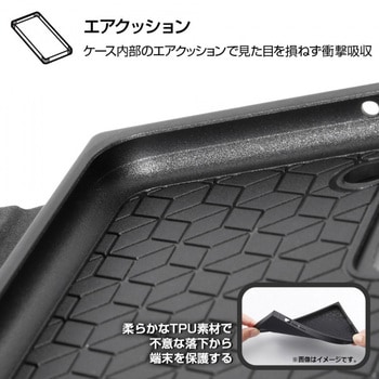 Galaxy S21 5G 耐衝撃 手帳 TETRA サイドマグネット/ブラック レイ・アウト