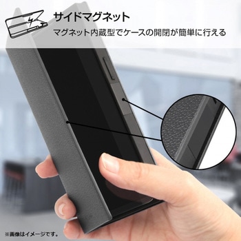 Galaxy S21 5G 耐衝撃 手帳 TETRA サイドマグネット/レッド レイ・アウト