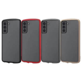 Galaxy S21 5G 耐衝撃ハイブリッド Puffull/クリア/ブラック レイ・アウト