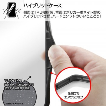 Galaxy S21 5G 耐衝撃ハイブリッド Puffull/クリア/ブラック レイ・アウト