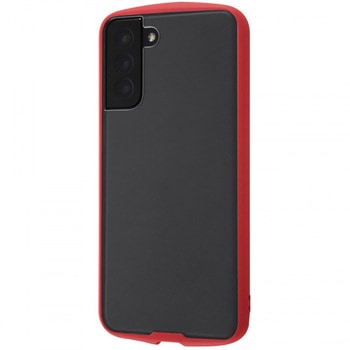 Galaxy S21+ 5G 耐衝撃ハイブリッド Puffull/クリア/レッド レイ・アウト