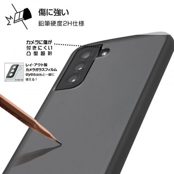 Galaxy S21+ 5G 耐衝撃ハイブリッド Puffull/クリア/レッド レイ・アウト