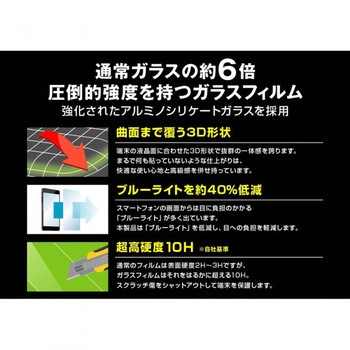 Xperia 1 III ガラス 防埃 3D 10H 全面 BLC/ブラック レイ・アウト