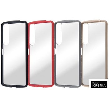 Xperia 1 III 耐衝撃ハイブリッド Puffull/クリア/ブラック レイ・アウト