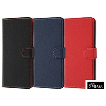 Xperia 10 III 耐衝撃 手帳 マグネット スリープ/ダークネイビ レイ・アウト