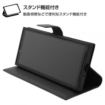 Xperia 10 III 耐衝撃 手帳レザー TETRA/ブラック レイ・アウト