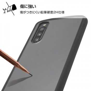 Xperia 10 III 耐衝撃ハイブリッド Puffull/クリア/レッド レイ・アウト