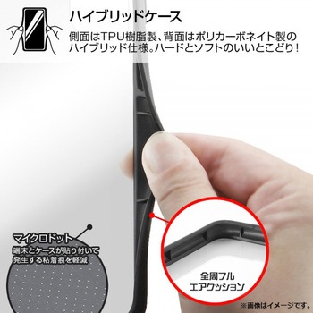 Xperia 10 III 耐衝撃ハイブリッド Puffull/クリア/レッド レイ・アウト