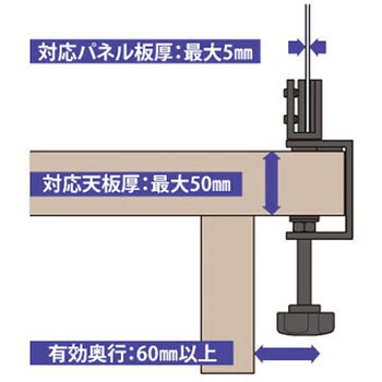 YHH-007-33 ホワイトボード600×450 窓なし ジョー・プリンス竹下 厚さ