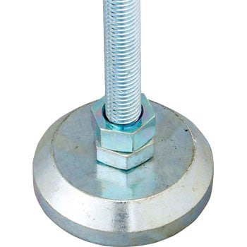 アジャスターボルト ユニクロメッキ 樹脂カバー無 皿厚タイプ モノタロウ