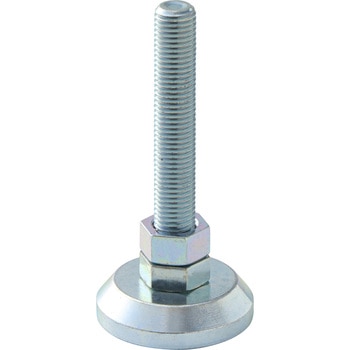 アジャスターボルト ユニクロメッキ 樹脂カバー無 皿厚タイプ モノタロウ