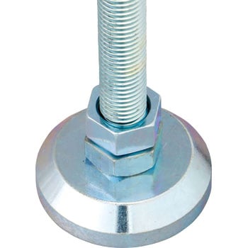 アジャスターボルト ユニクロメッキ 樹脂カバー無 皿厚タイプ モノタロウ