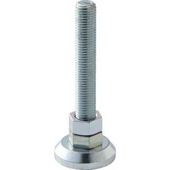 アジャスターボルト ユニクロメッキ 樹脂カバー無 皿厚タイプ モノタロウ