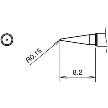 こて先(T38・鉛フリーはんだ対応・400℃) HAKKO(白光)