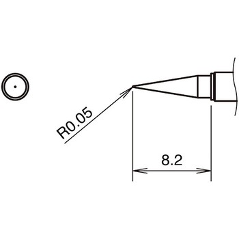こて先(T38・鉛フリーはんだ対応・400℃) HAKKO(白光)